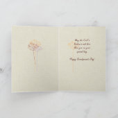 Carte Jour des Grands-Parents Fleurs Sauvages Marron Rel (Intérieur)