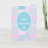 Carte Jour des grands-parents rose de Patchwork De nous (Devant)