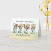 Carte Jour des Grandson St. Patricks Chance et bénédicti (Fleur jaune)