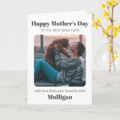 Carte Jour des mères contemporaines Simple animal de com (Fleur jaune)