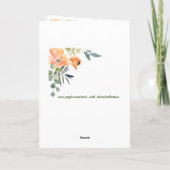 Carte Jour des mères joyeuses Floral Gardener (Dos)