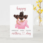 Carte Jour des Mères Joyeuses Personnalisées (Fleur jaune)