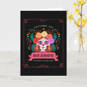 Carte Jour des morts (Fleur jaune)