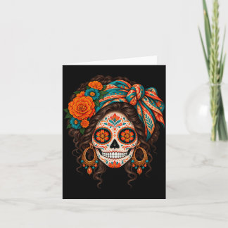 Carte Jour des morts crâne de sucre catrina jour des mor