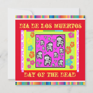 Carte Jour des morts, Dia de los Muertos