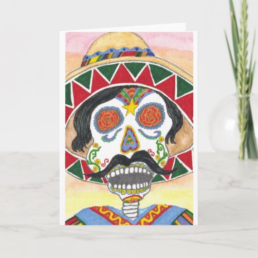 Carte Jour des morts mariachi (Devant)