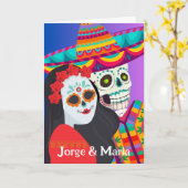 Carte Jour des morts pour le fils et la fille en droit (Fleur jaune)