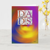 Carte Jour des papas (Fleur jaune)