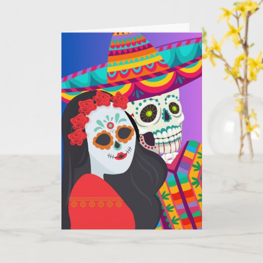 Carte Jour des salutations mortes de nous deux (Fleur jaune)