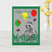 Carte jour des terres anniversaire (Fleur jaune)