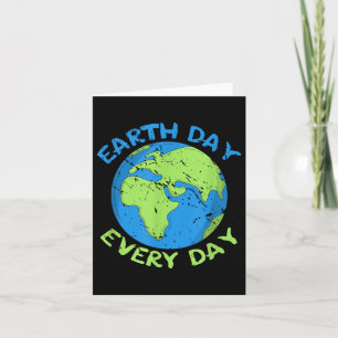 Carte Jour des terres d'anniversaire de la planète Jour