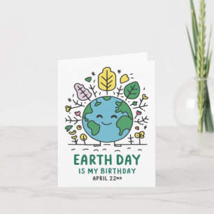 Carte Jour des terres est mon anniversaire 1