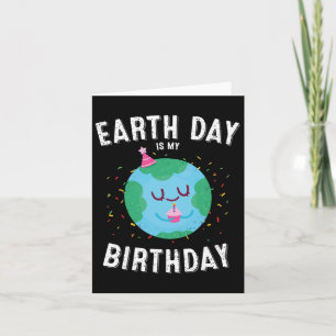 Carte Jour des terres Est Mon Anniversaire Funny Pro Env