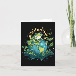 Carte Jour des terres grenouille Jour des terres vert à
