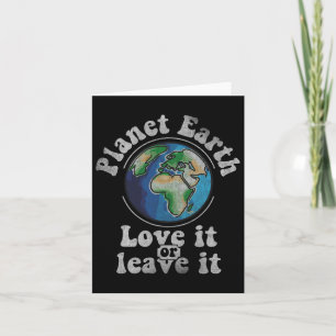Carte Jour des terres Planète Terre L'Aime Ou Le Laisse