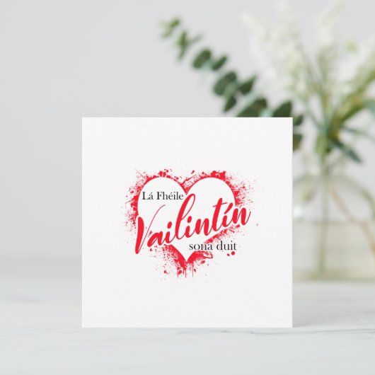 Carte Jour des Valentines (Debout devant)