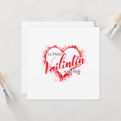Carte Jour des Valentines (Devant/Arrière en situation)