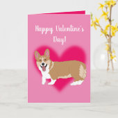Carte Jour des Valentines Corgi (Fleur jaune)