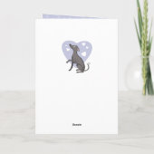 Carte Jour des Valentines de Chien de Gris Gris Italien (Dos)