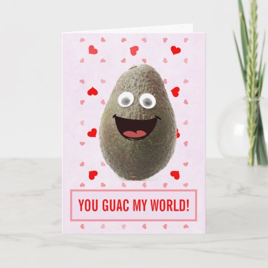 Carte Jour des Valentines de l'Avocado mignonne (Devant)