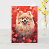 Carte Jour des Valentines de Poméranie (Fleur jaune)