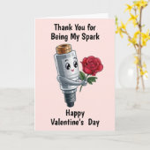 Carte Jour des Valentines mécaniques (Fleur jaune)