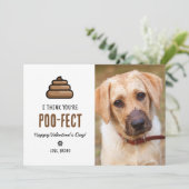 Carte Jour des Valentines pour chien de compagnie drôle (Debout devant)