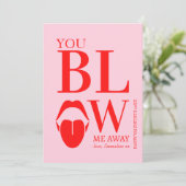 Carte Jour des Valentines Rouge Rose (Debout devant)