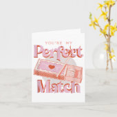 Carte Jour des Valentines Tu es ma parfaite allumette fl (Fleur jaune)