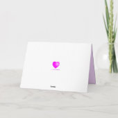 Carte Jour des Valentines violettes (Dos)