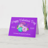 Carte Jour des Valentines violettes (Devant)