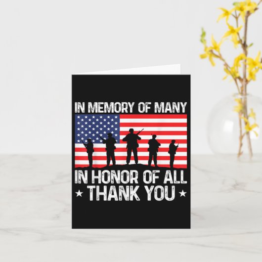 Carte Jour des vétérans en l'honneur de tous les vétéran (Fleur jaune)