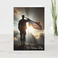 Jour des vétérans saluant un soldat américain