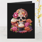 Carte Jour des voeux des morts (Fleur jaune)