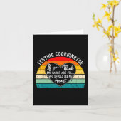 Carte Jour d'essai d'appréciation du coordinateur Fin de (Fleur jaune)