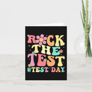 Carte Jour d'essais Test Retro Motivational Teacher St