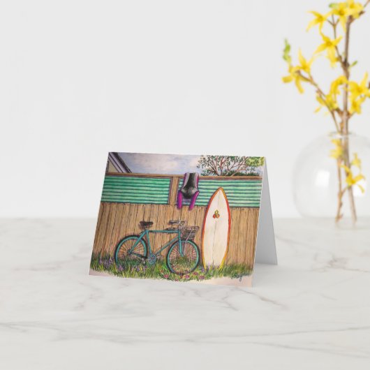 Carte "Jour d'été" (Fleur jaune)