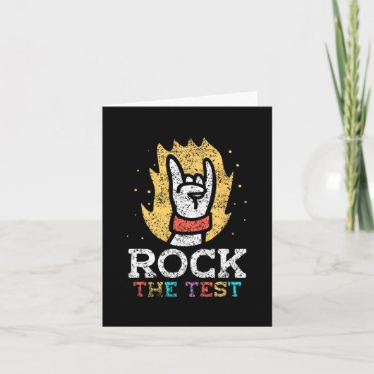 Carte Jour d'examen du test de score de l'enseignant du (Devant)