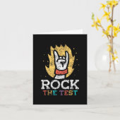 Carte Jour d'examen du test de score de l'enseignant du (Fleur jaune)