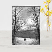 Carte Jour d'hiver (Fleur jaune)