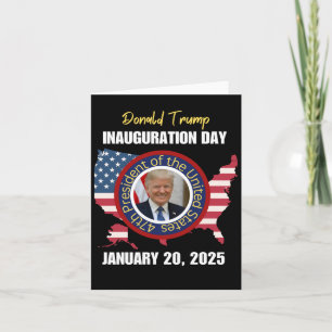 Carte Jour d'investiture 2025 du président Donald Trump