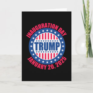 Carte Jour d'investiture de Trump 2025 États-Unis Patrio