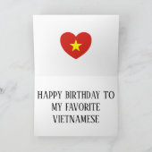 Carte Jour du drapeau du Vietnam (Intérieur)