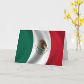 Carte Jour du Drapeau (Jour du drapeau mexicain) (Fleur jaune)