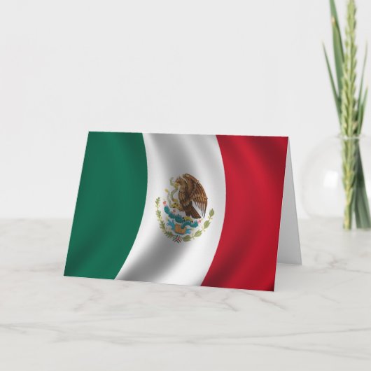 Carte Jour du Drapeau (Jour du drapeau mexicain) (Devant)