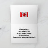 Carte Jour du drapeau national du Canada (Intérieur)