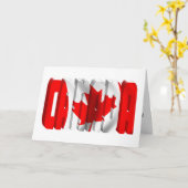 Carte Jour du drapeau national du Canada (Fleur jaune)