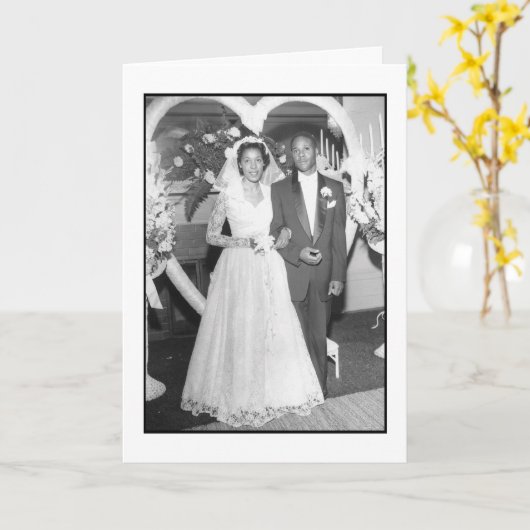 Carte Jour du mariage (Fleur jaune)