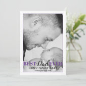 Carte Jour du Meilleur Père Purple (Debout devant)