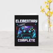 Carte Jour Du Niveau Élémentaire Terminer Le Diplôme Lim (Fleur jaune)